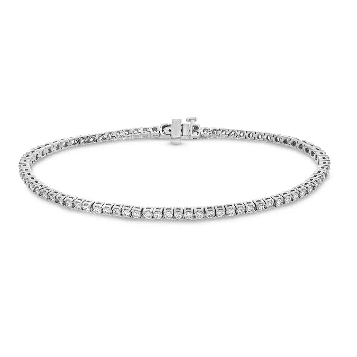 Bella Oro 14K Tennis Bracelet — Lab-Grown Diamonds (GH/SI1–SI2)