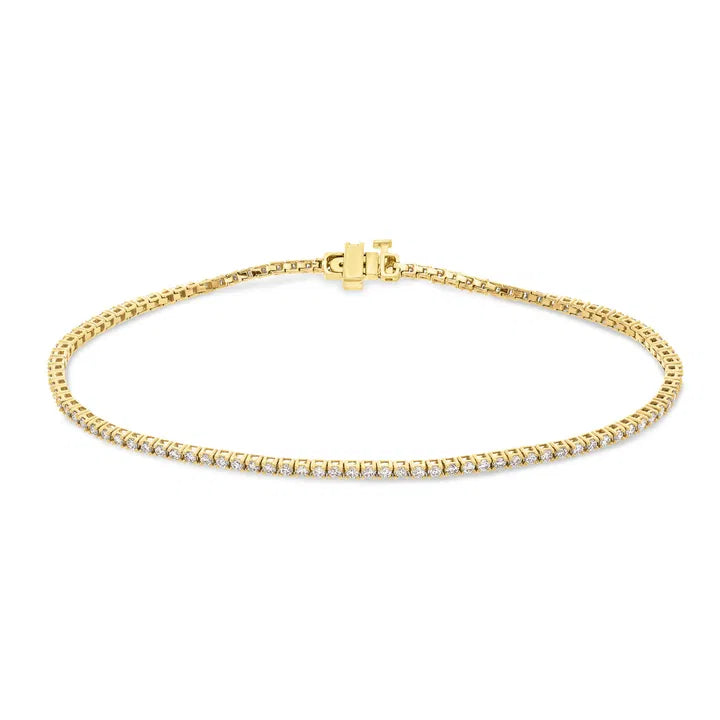 Bella Oro 14K Tennis Bracelet — Lab-Grown Diamonds (GH/SI1–SI2)
